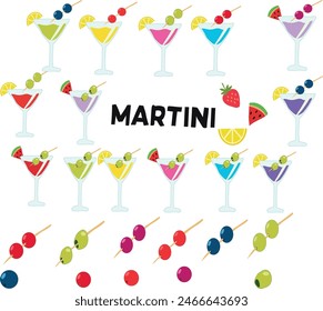 June 19 is national martini day Vector illustration. 
Good for banner, poster, greeting card, party card, invitation, template, advertising, campaign, and social media. 
