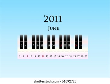 june 2011 ( piano keys )