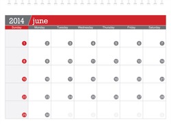 June 2014 Planning Calendar