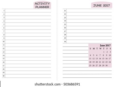 planner 2019 set simple style schedule stock vector royalty free daily routine planner
