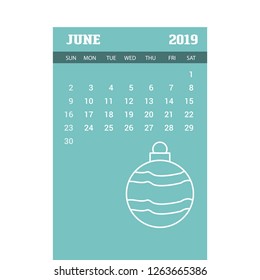 June 2019 Calendar