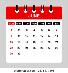 June 2025 Calendar Printable Monthly Planner