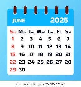 June 2025 Monthly Planner and Time Organization Guide. June 2025 Calendar.