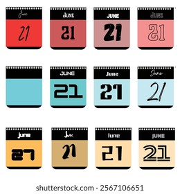 June 21st Calendar Designs: Twelve Variations