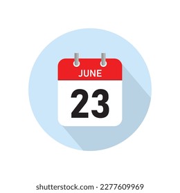 June 23 Concept Design. Vector Illustration.