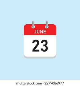 June 23 Concept Design. Vector Illustration.