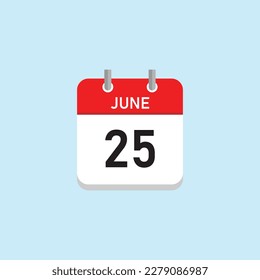 25 de junio Diseño de concepto. Ilustración vectorial.