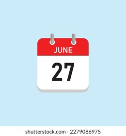 27 de junio Diseño de concepto. Ilustración vectorial.