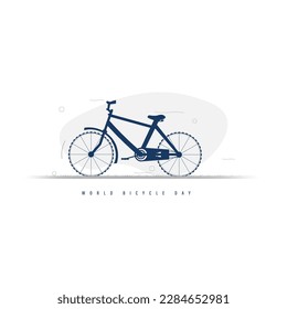 June 3 - World Bicycle Day vector illustration	