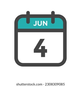 June 4 Calendar Day or Calender Date for Deadline or Appointment