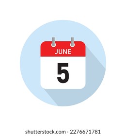 June 5 Concept Design. Vector Illustration.