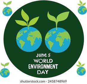 El 5 de junio es el Día Mundial de la Ilustración vectorial. 
Bueno para el Anuncio, cartel, tarjeta de felicitación, tarjeta de fiesta, invitación, Plantilla, publicidad, campaña y redes sociales. 
