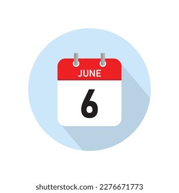Diseño de Concepto 6 de Junio. Ilustración vectorial.