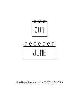 Calendario de Junio en Arte Pixel