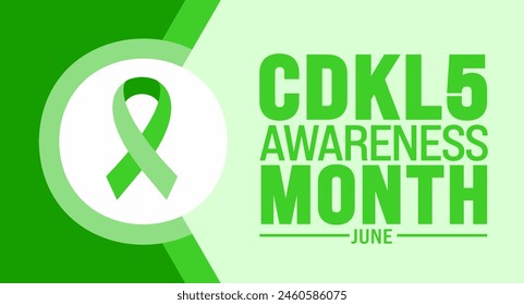 June is CDKL5 Awareness Month background template. Holiday concept. use to background, banner, placard, card, and poster design template with text inscription and standard color. vector illustration.