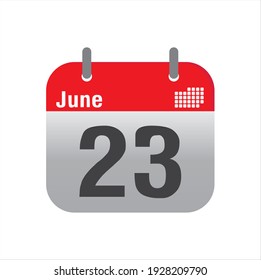 June empty calendar icon design