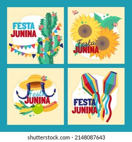 June Festivals Vector Illustration Collection.