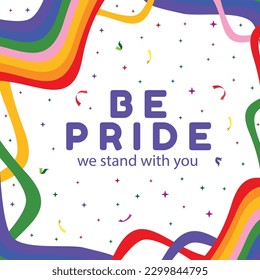 june happy pride vector illustration design
