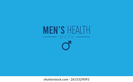 June is Men’s Health Week. Vector template Design for banner, greeting card, poster, prints, social media post ,flyer , T shirt with background.
