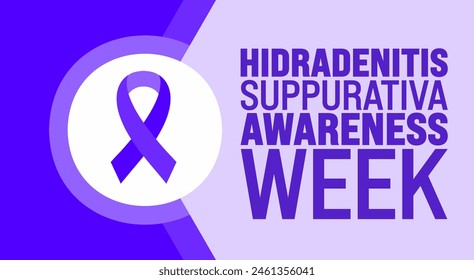June is Hidradenitis Suppurativa Awareness Week background template. Holiday concept. use to background, banner, placard, card, and poster design template.
