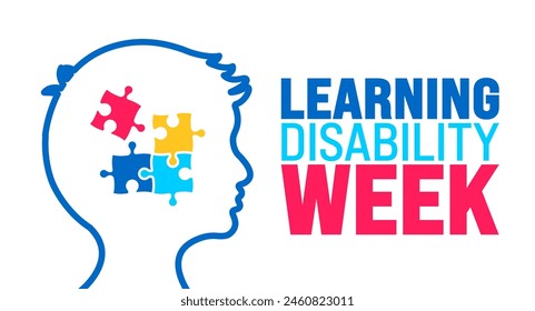 Juni ist Learning Disability Week Hintergrund Vorlage. Festliche Musik-Konzept. Verwenden Sie, um Hintergrund-, Banner-, Plakat-, Karten- und Poster-Design-Vorlage mit Textinschrift und Standardfarbe.