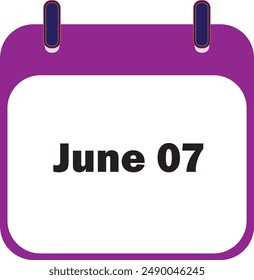 Junio mes 07 | Diseño de iconos de fecha