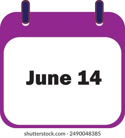 June Month 14 | Date Icon Design