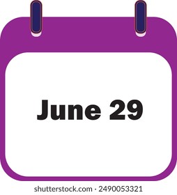 June Month 29 | Date Icon Design