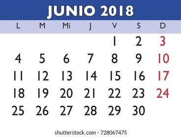 151 2018 calendario Images, Stock Photos & Vectors | Shutterstock