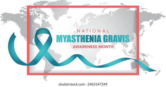 June is Myasthenia Gravis Awareness Month background template. Holiday concept. use to background, banner, placard, card, and poster design template with text inscription and standard color. vector
