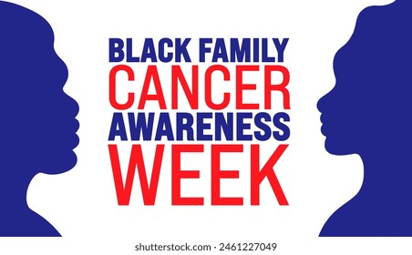 June is National Black Family Cancer Awareness Week background template. Holiday concept. use to background, banner, placard, card, and poster design template.