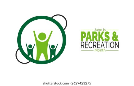 June is Parks and Recreation Month. Celebrate with Posters, Banners, event Cards and Social Media post, Background Design Inspiration