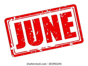 June red stamp text on white