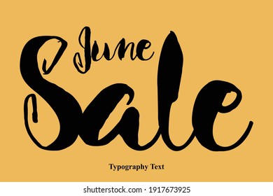 June Sale Bold Typography Text For Sale Banners Flyers and Templates