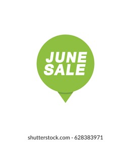 June Sale - corner label