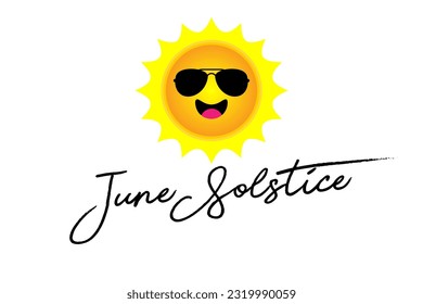 Juni solstice Feiertag Konzept. Vorlage für Hintergrund, Banner, Karte, Poster, T-Shirt mit Textaufschrift