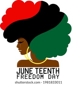 June teenth freedom day vector