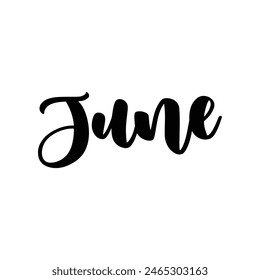 June text on white background.