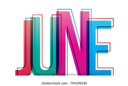 June word concept