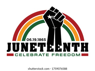 Juneteenth 06 19 1865 Resistance Hand Stock Vector (Royalty Free ...