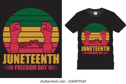 Juneteenth 1865 American Black People Historical Freedom Day Tshirt Design. Fully Editable And Printable Vector Template. Juneteenth Federal Holiday, Juneteenth Flag, June 19 Banner