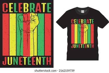 Juneteenth 1865 American Black People Historical Freedom Day Tshirt Design. Fully Editable And Printable Vector Template. Juneteenth Federal Holiday, Juneteenth Flag, June 19 Banner