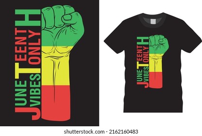 Juneteenth 1865 American Black People Historical Freedom Day Tshirt Design. Fully Editable And Printable Vector Template. Juneteenth Federal Holiday, Juneteenth Flag, June 19 Banner