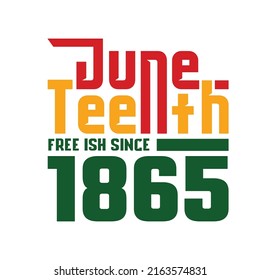 Juneteenth 1865 American black people freedom day t shirt design vector