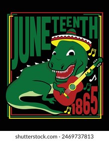 Juneteenth 1865  Happy Juneteenth Day shirt print template typography design for art