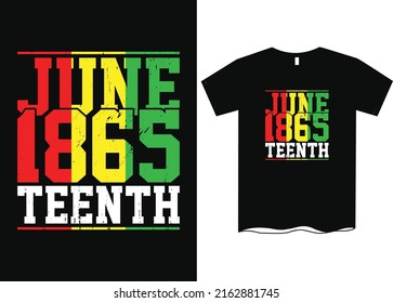 Juneteenth 1865 freedom day t shirt design