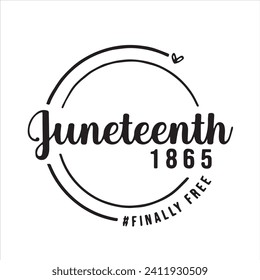 juneteenth 1865 logo inspirational positive quotes, motivational, typography, lettering design