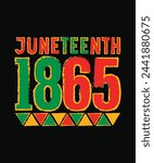 Juneteenth 1865 t shirt design