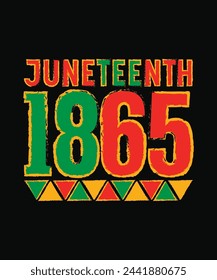 Juneteenth 1865 t shirt design