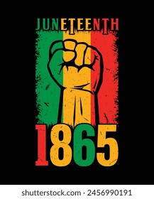 Juneteenth 1865 t shirt design